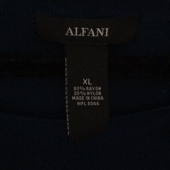 ALFANI Sweater Hunter Green Scoop Neck Pullover Silver Stud Accented Sleeves - Picture 7 of 7